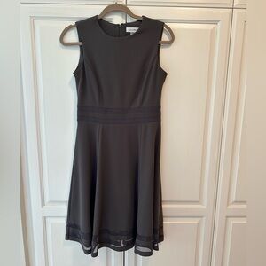 Calvin Klein Women's Dark Gray Sleeveless Dress